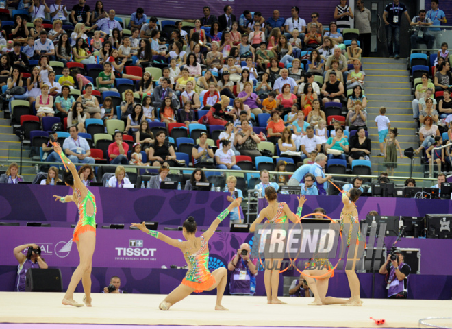 İlk Avropa Oyunları çərçivəsində gimnastika üzrə yarışların növbəti mərhələsi davam edir. Bakı, Azərbaycan, 17 iyun 2015